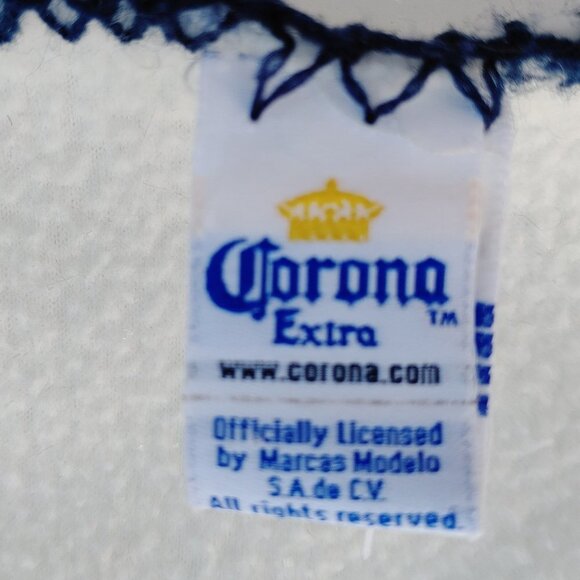 FUN Corona Extra Bottle Label Throw Blanket Official Mexican Beer Merch - Picture 2 of 4